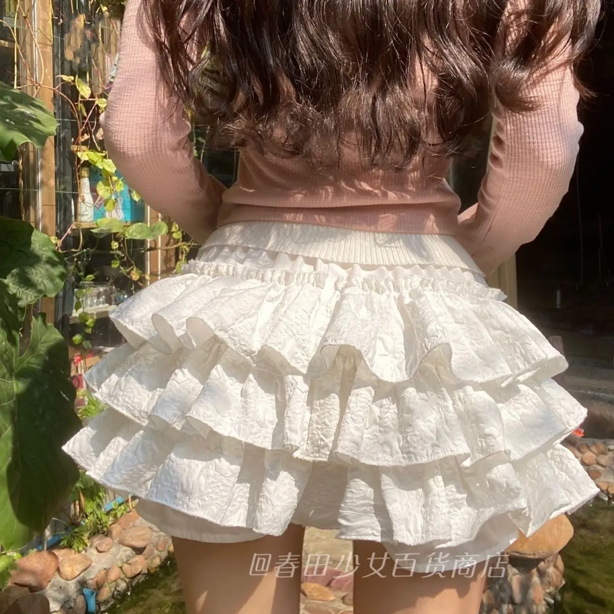 

MAGOGO Lolita Kawaii Skirt Shorts Women Summer Ruffle Patchwork Layered High Waist Cute Balletcore Y2k Mini Skirt Tutu Petticoat