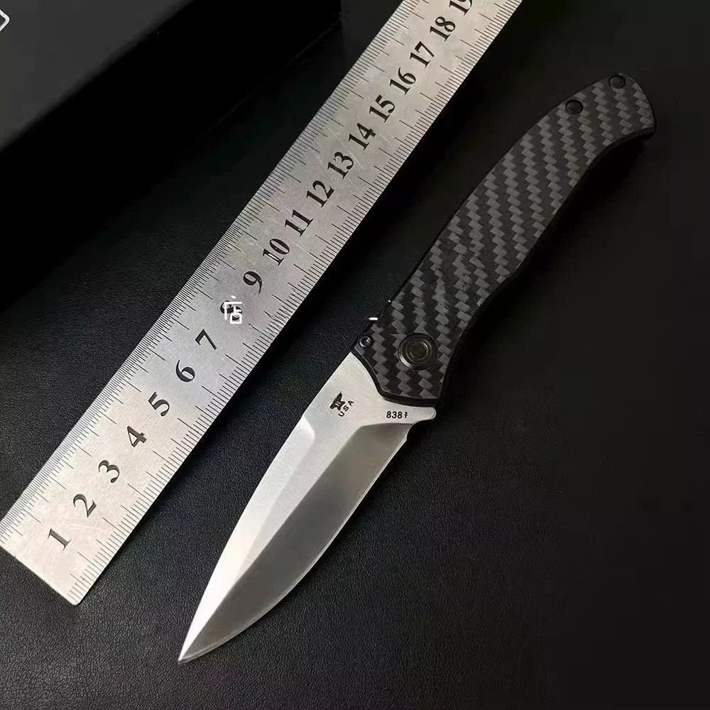 BK Knife Carbon Fiber Handle Customized Edition Folding Knife High Hardness EDC Pocket Fruit Knife