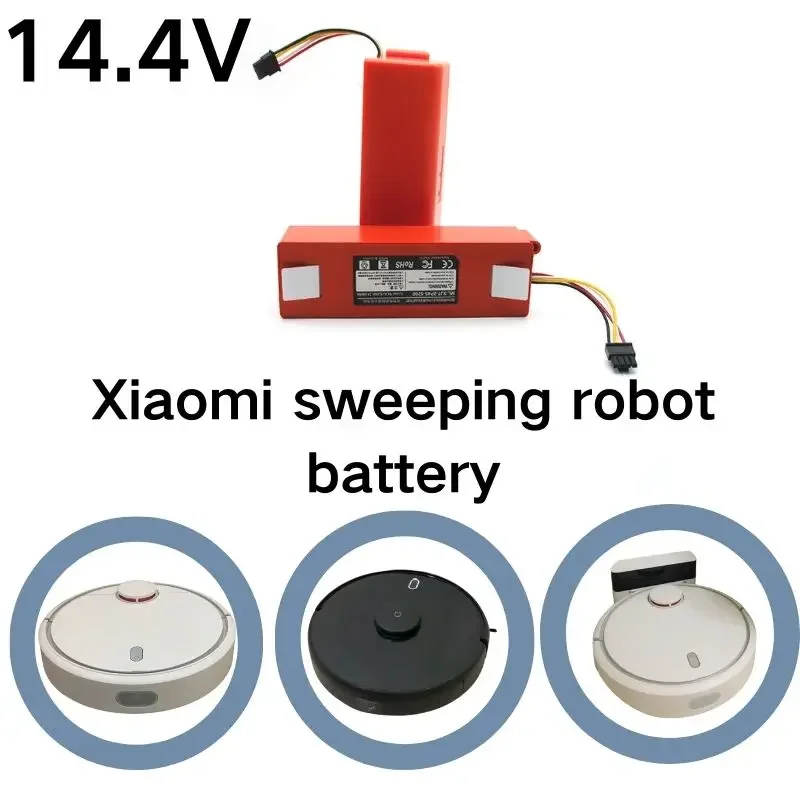 Original BRR-2P4S-5200S Robotic Vacuum Cleaner Replacement Battery For Xiaomi Roborock S55 S60 S65 S50 S51 S5 MAX S6 Parts