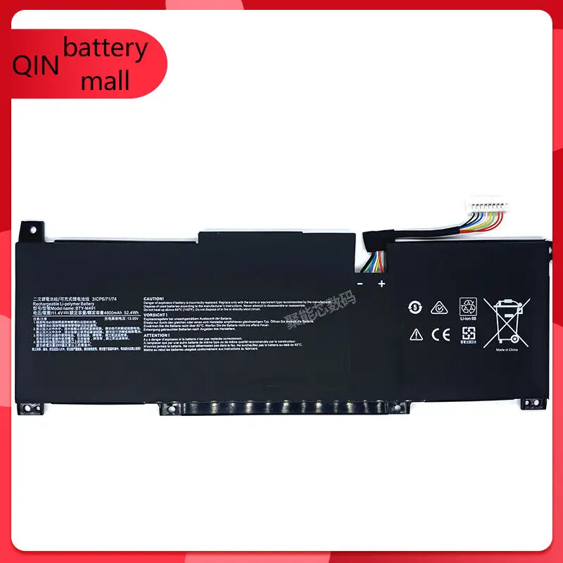 

BTY-M491 Battery for MSI Modern 15 A10M A11M Summit B15 A11M Stealth 15M