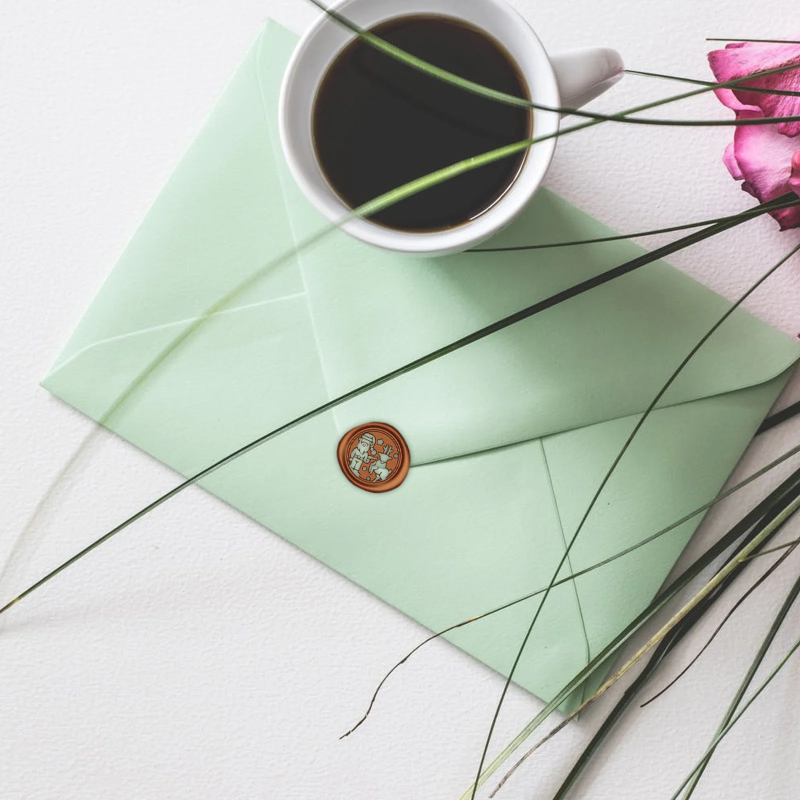 

1Pcs Fire Wax Seal Stamp Head Xmas Lacquer Stamp Replacement Durable for Envelope Sealing Envelope Sealing Lacquer Head