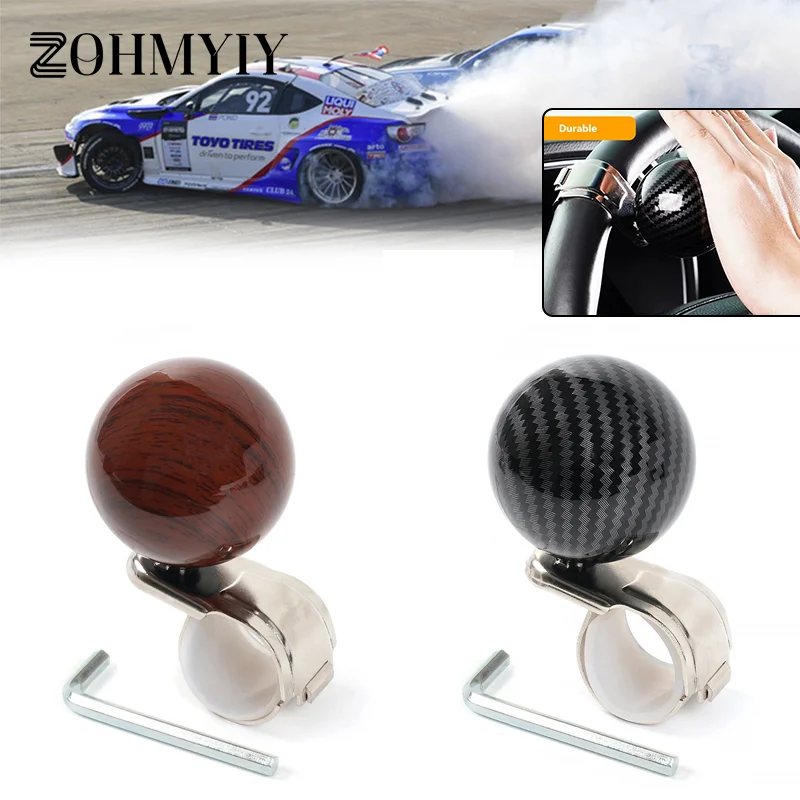 360-degree Rotation Steering Wheel Knob Power-assist Ball Universal Car Steering Wheel Knob Power-saving Non-slip For Trucks