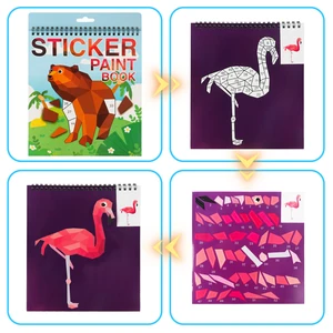 Buchhandwerksklebstoffe für Kinder, Gehirnspiele, Geschenk, Reisespielzeug, Alter 4-8, 1PC 10 Hauptverkaufsaufkleberbibliothek - №2