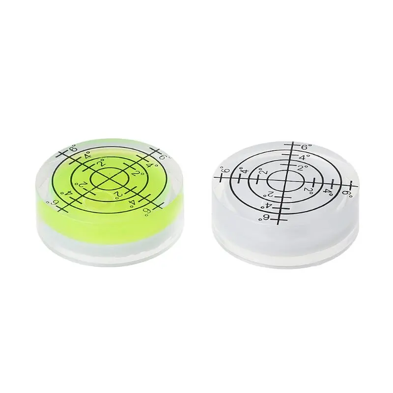 Degree Marked Surface Bubble Spirit Level Inclinometers for Camera Tripod 2 Pcs