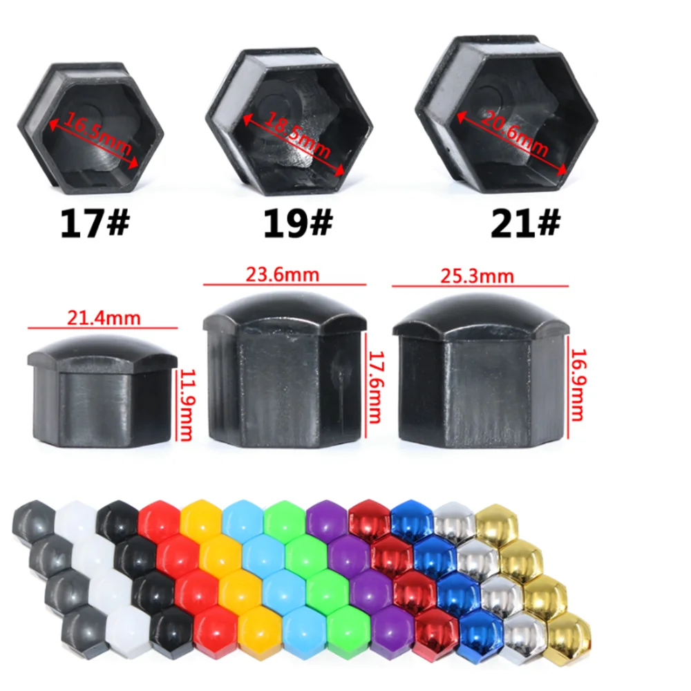 20PCS Nut Caps Car Styling for Skoda Octavia 2 A7 A5 A4 Vrs Fabia 2 1 Rapid Yeti Superb 3 Felicia Citigo RS