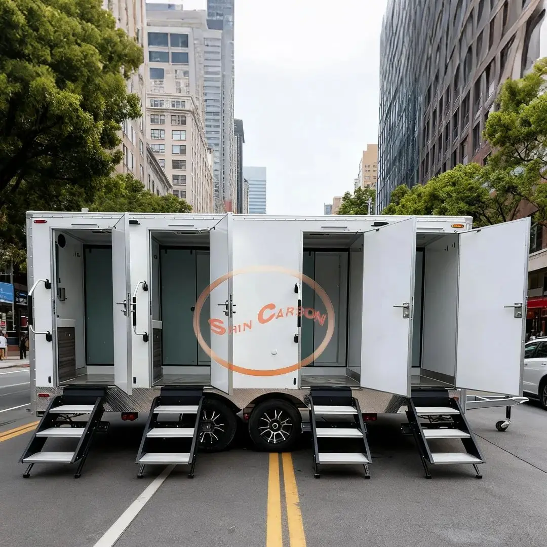 

Multifunctional Portable Public Toilet + Shower Room - Dual Independent Zones Design, Eco-Friendly, Odor-Free & Easy to Clean