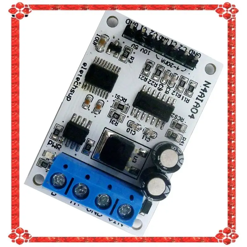 Consegna in 24 ore ELETECHSUP 4-20MA Acquisizione segnale di tensione Modulo RS485 Modbus RTU per trasmettitore di corrente PLC Misurazione Inst
