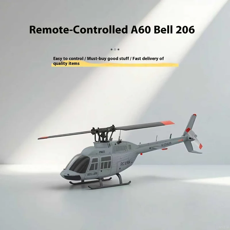 เฮลิคอปเตอร์บังคับวิทยุรุ่นใหม่ A60 4CH แบบไม่มีฟลายบาร์ พร้อมระบบกำหนดตำแหน่งด้วยออปติคอลโฟลว์ กลับฐานอัตโนมัติด้วยปุ่มเดียว พร้อมบิน (RTF)