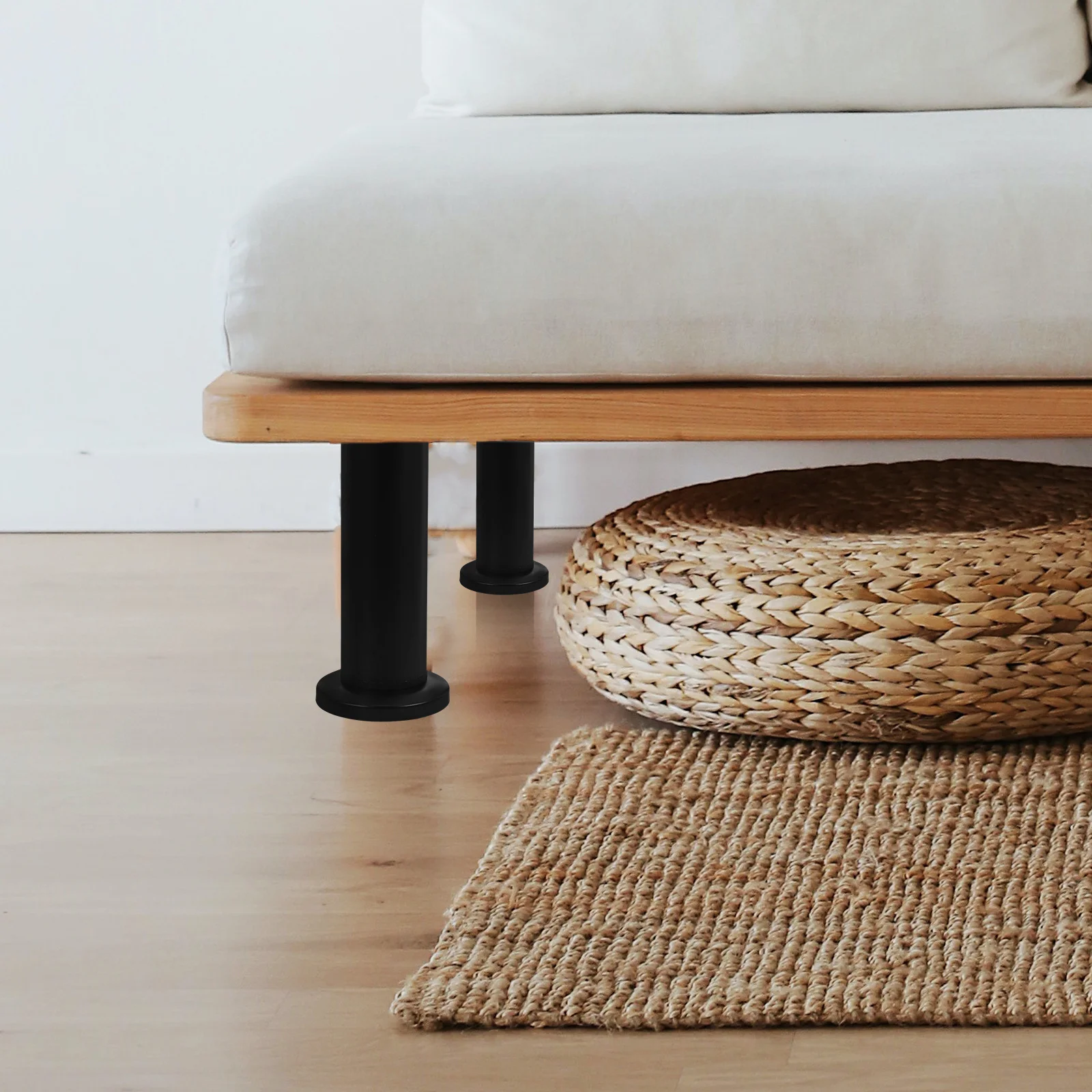 

4pcs Adjustable Support Legs Height Bed Frame Center Support Heavy Duty Replacement Parts Furniture Legs Bed Risers