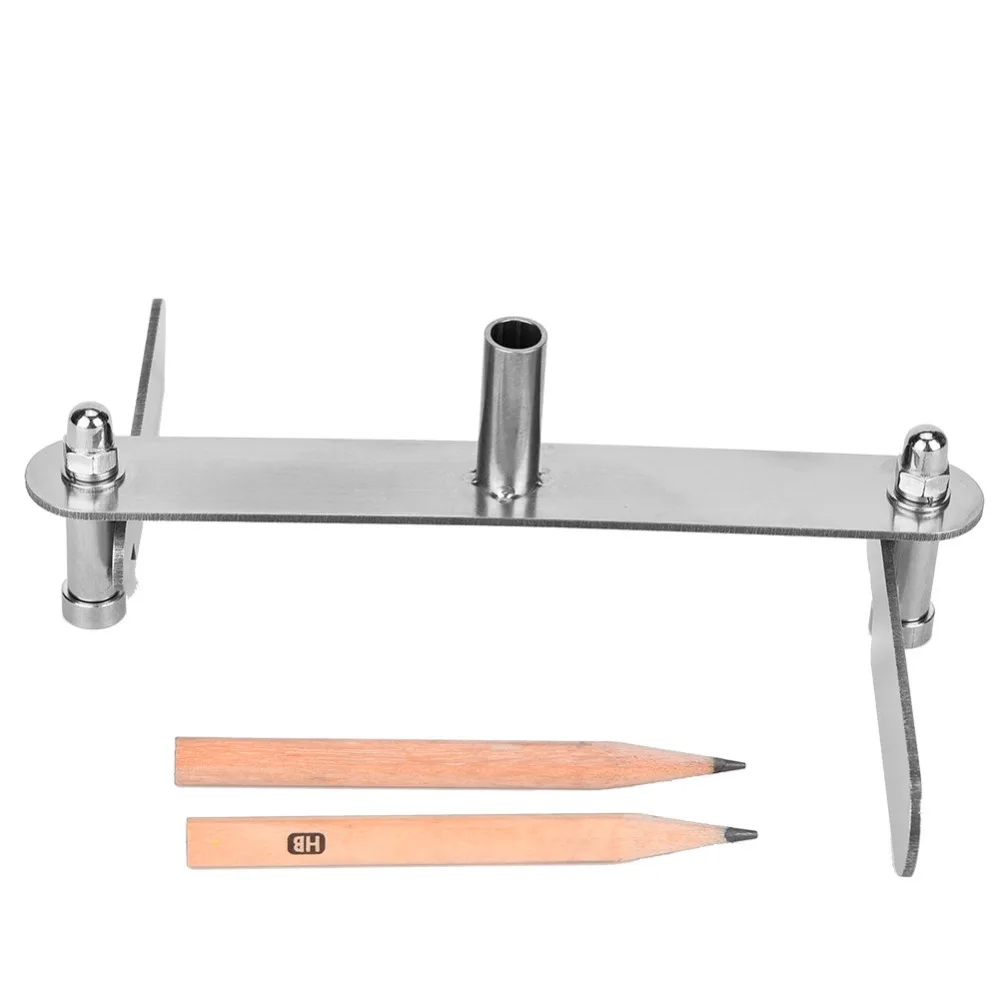 3pcs Stainless Steel Woodworking Center Finder Wood Center Finding Marker Silver Marking Gauge Centering Tool
