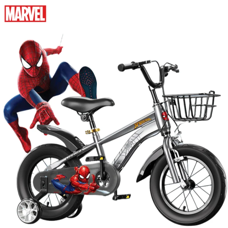 

Marvel Spiderman Iron Man animation peripheral cartoon children's bicycle creative personality cool boy bicycle toy holiday gift