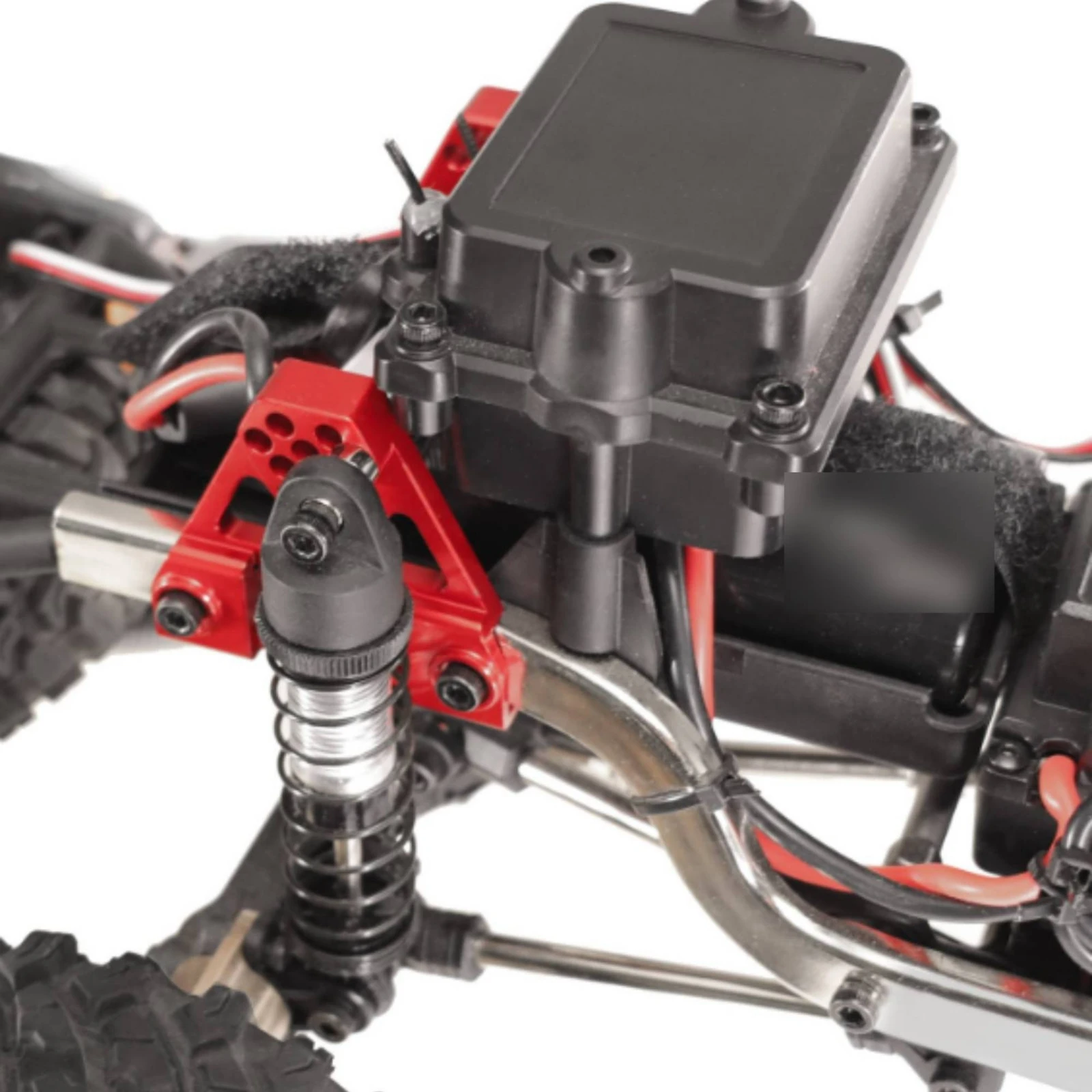 4 Pieces Shock Mount Bracket Aluminum Alloy Shock Absorber Bracket Damping System Mount Pre-Drilled Hardware Rigid