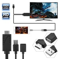 Universal Smart Phone USB to HDMI 1080P HD TV Adapter Cable for iPhone Samsung Xiaomi Android IOS Phone to HDMI Connector Cable