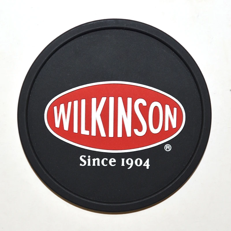 PVC soft rubber bar mat Company Event Commemorative Gifts custom logo cup silicone coaster