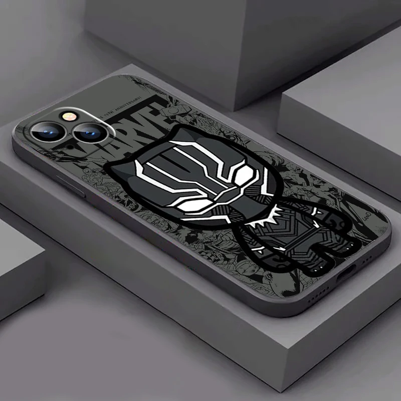 Marvel Bucky Barnes Black Panther Phone Case For iPhone 15 14 13 12 11 Pro Max Mini SE2 6 6S 7 8 Plus Coque Carcasa Shell