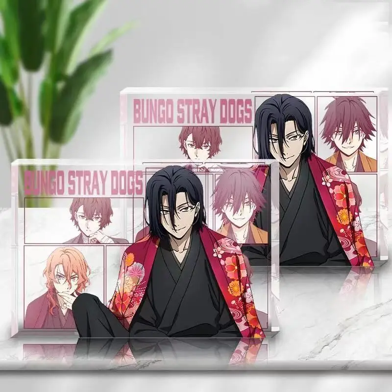 Bungo Stray Dogs Nakahara Chuuya Cartoon Cosplay Acrylic Anime Photo Rrame Card Brick Stand Figure Plate Desktop Decor Gift - view 4