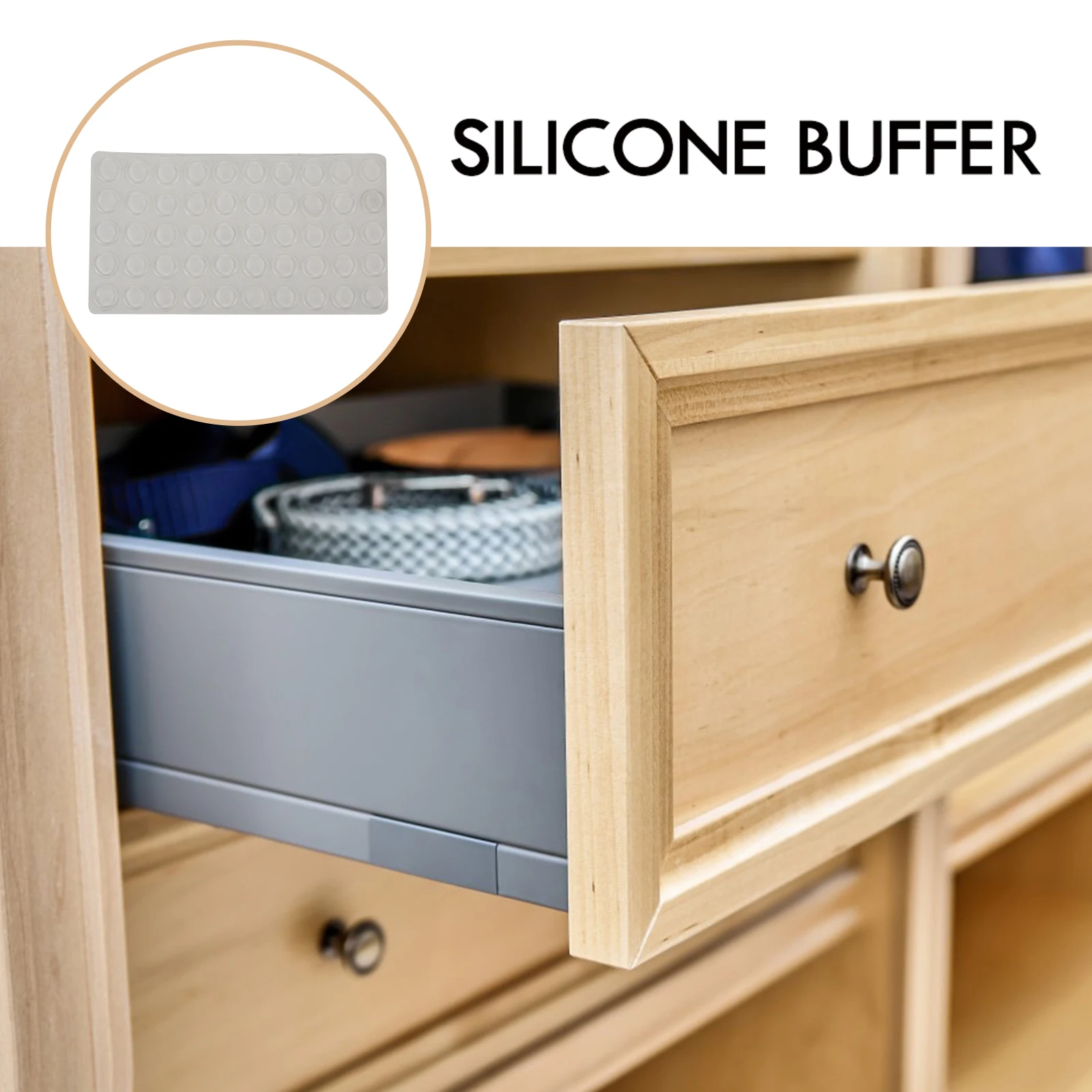

100 Pcs Silicone Buffer Pads Furniture Door Cabinet Protective Bumper Crash Pad Anti Skid Dampen Sound Reducing Noise Long Use