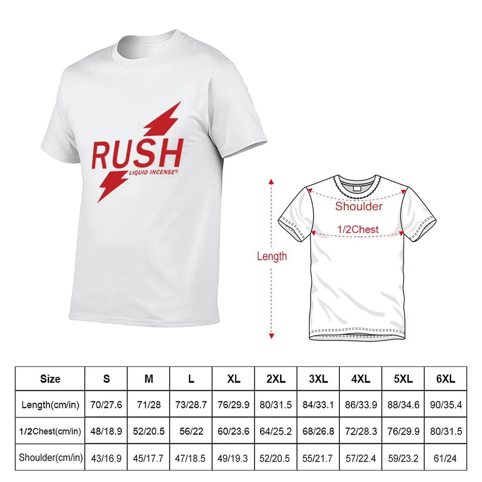 Rush Liquid Incense Amyl T-Shirt t shirt personalised t shirts for man graphic funny man t shirt cotton T-shirt