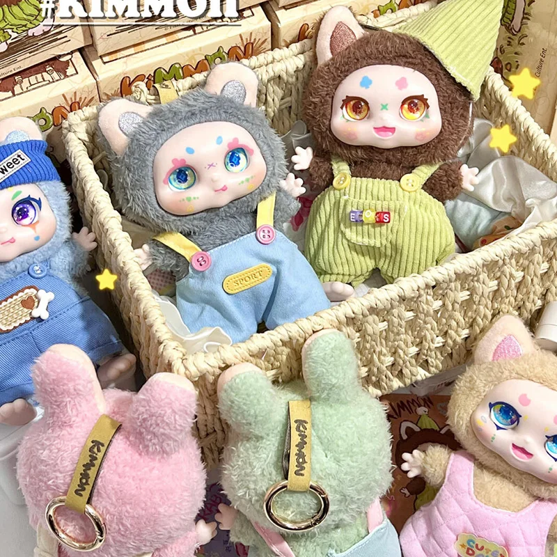 Blind Box Kimmon Mimon Kawaii Kimmon Enamel Anime Figure Mystery Box Mimon Action Figures Backpack Pendant Surprise Bag Toy Gift