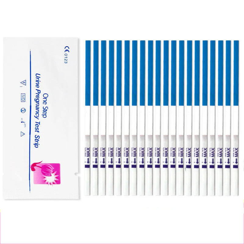 20pcs Early Pregnancy Test Strips Expecting A Baby Women HCG Early Testing Kits Home Private Urine Measuring 99% Accuracy