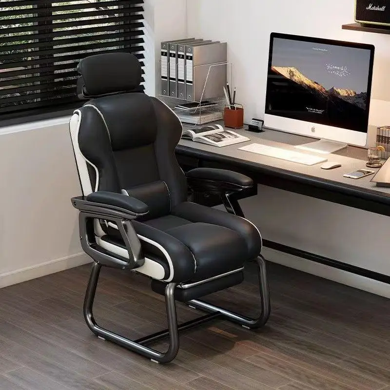 Silla de Oficina Moderna con Ventilación y Ruedas, Silla de Oficina Económica para Juegos con Masaje, Silla Ejecutiva Reclinable, Muebles para Oficina