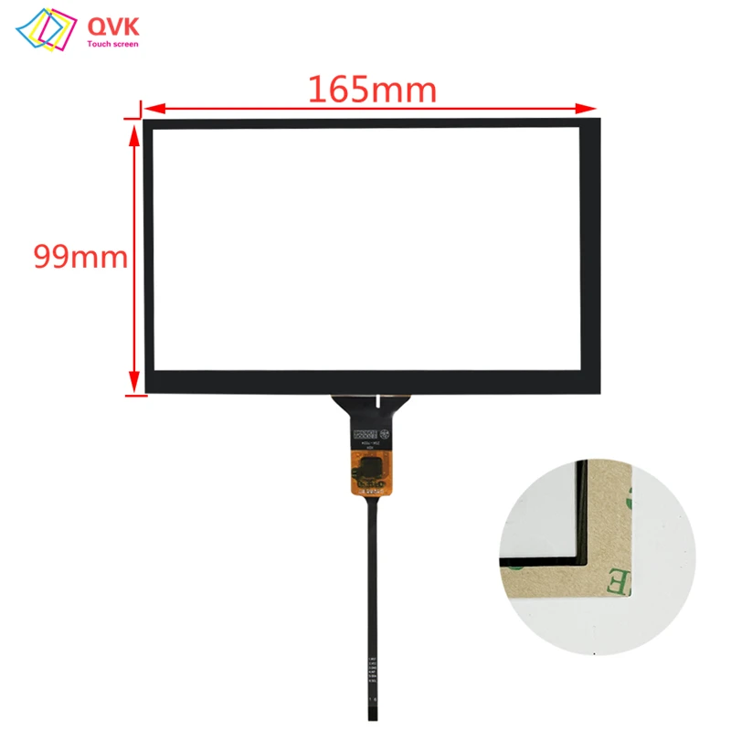 7 Inch Capacitive Touch Screen Digitizer Sensor For Radio Player 164*99mm 6Pin Universal GT911 JX70010 JX70010-FPC