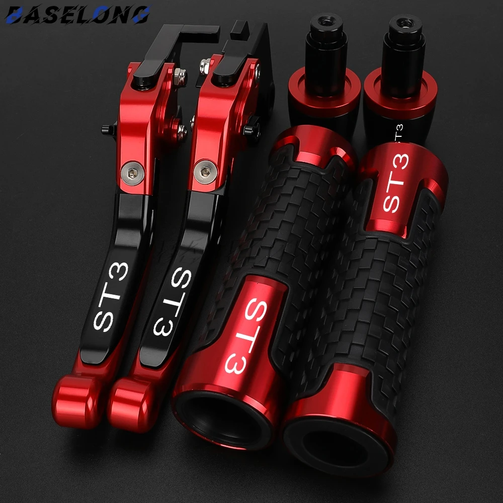 For DUCATI ST3 ST3S ST3 S ABS 2003 2004 2005 2006 2007 Motorcycle CNC Adjustable Clutch Brake Levers Handle Bar End Grips Caps