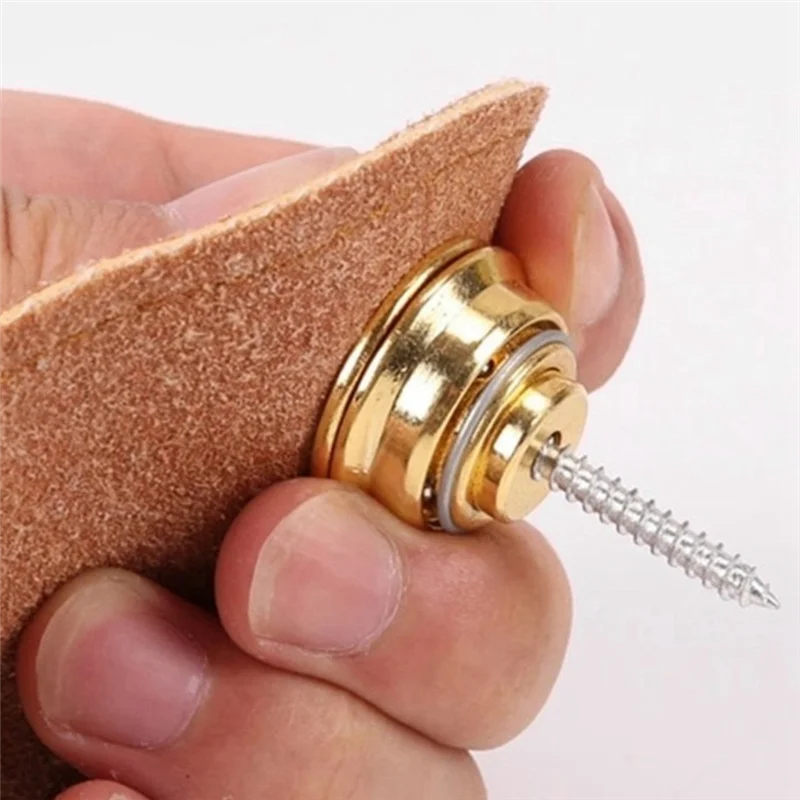 AEF6-6Pcs جيتار ذهبي مع ذيل أظافر جيتار كهربائي مضاد للانزلاق ملحقات جيتار كبيرة مع قفل