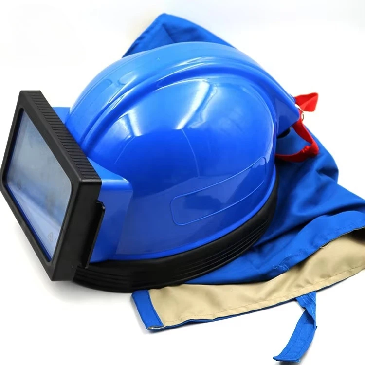 Industrial Grade Sandblast Helmet with Air Breathing Filter System Regulator Full Set Safety Protective Suit