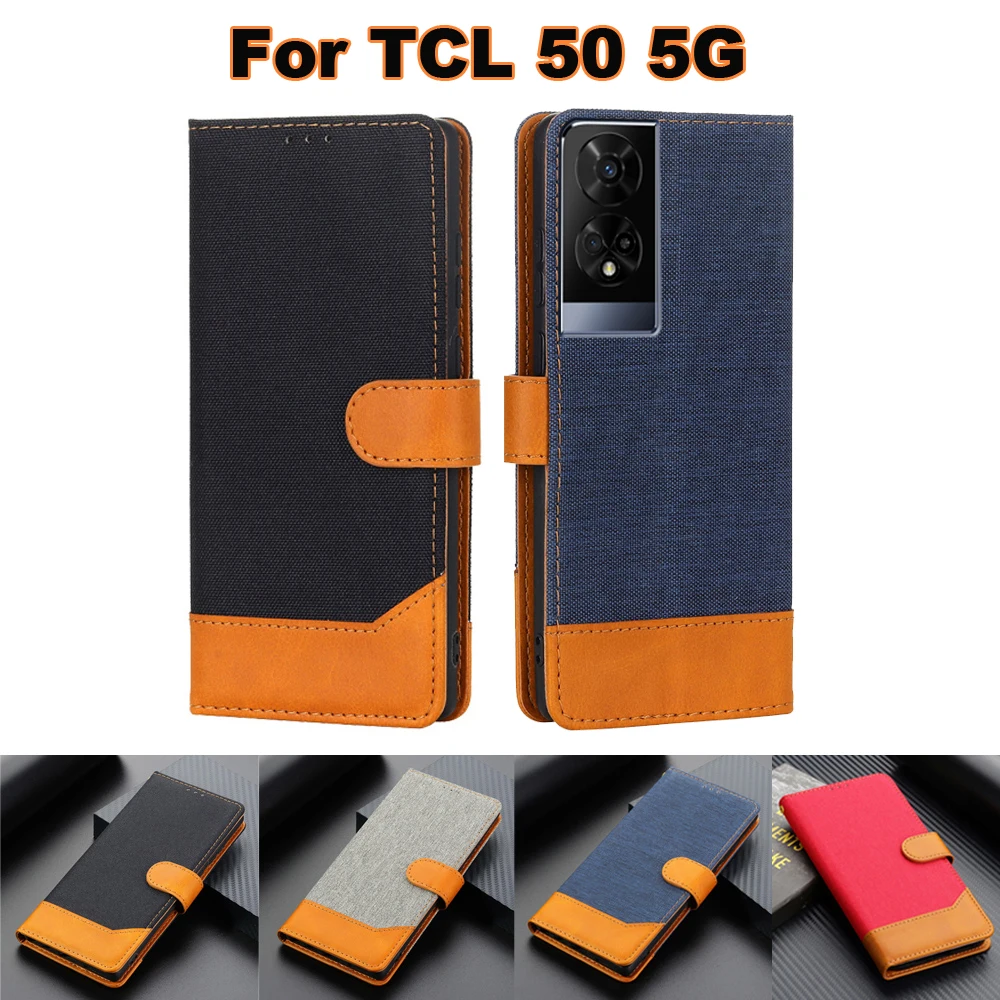 

For чехол на TCL 50 5G Case Luxury Leather Capas Book Wallet Coque Phone Shell Flip Cover For Fundas TCL 50 XE NXTPAPER 5G Etui