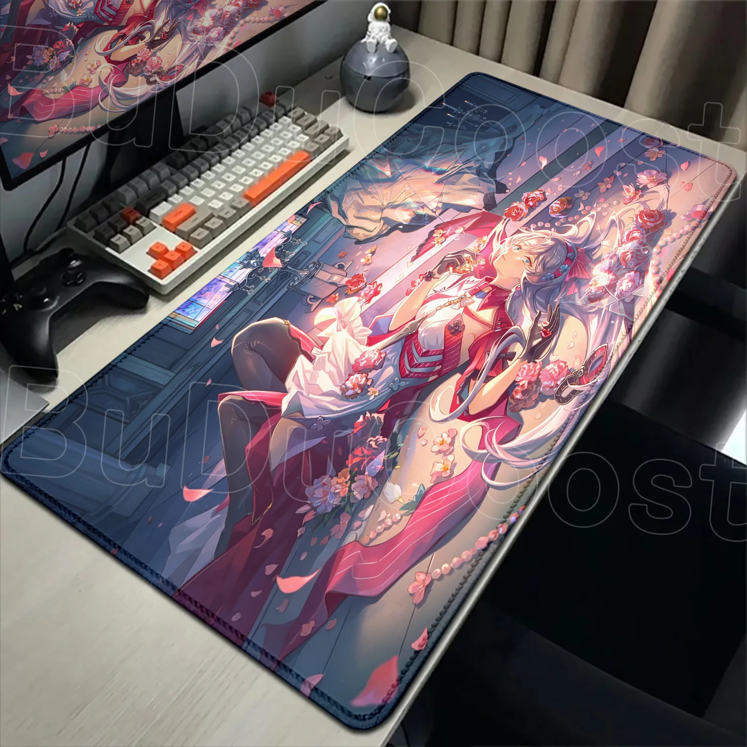 

New Large Mouse Pad Soft Anti-slip Desktop HD PC carpet Keyboard Mat Wuthering Waves CARLOTTA Mousepad Rubber Gaming Accessories