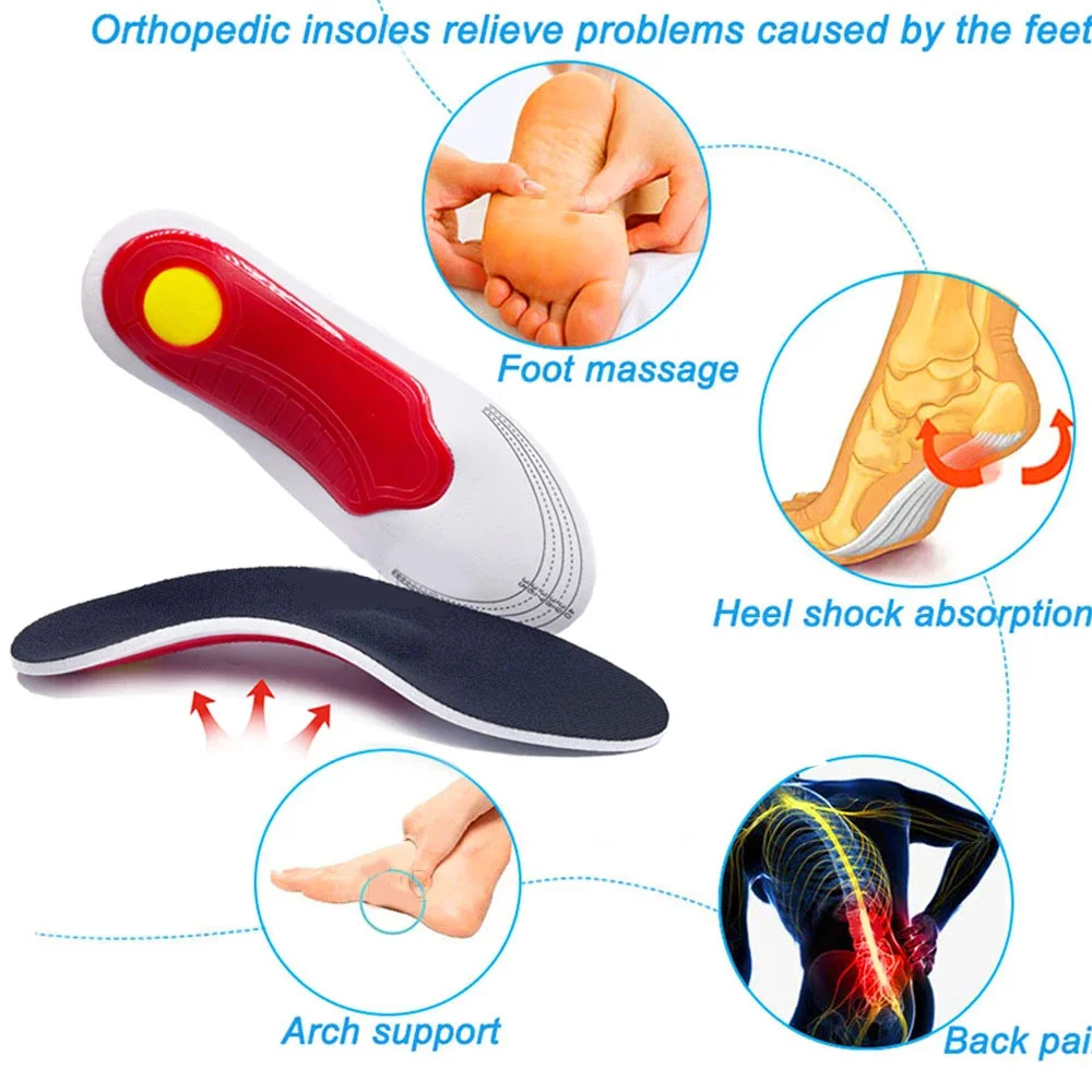 Premium Orthotic Gel High Arch Support Insoles Gel Pad 3D Arch Support Flat Feet For Women / Men orthopedic Foot pain Unisex