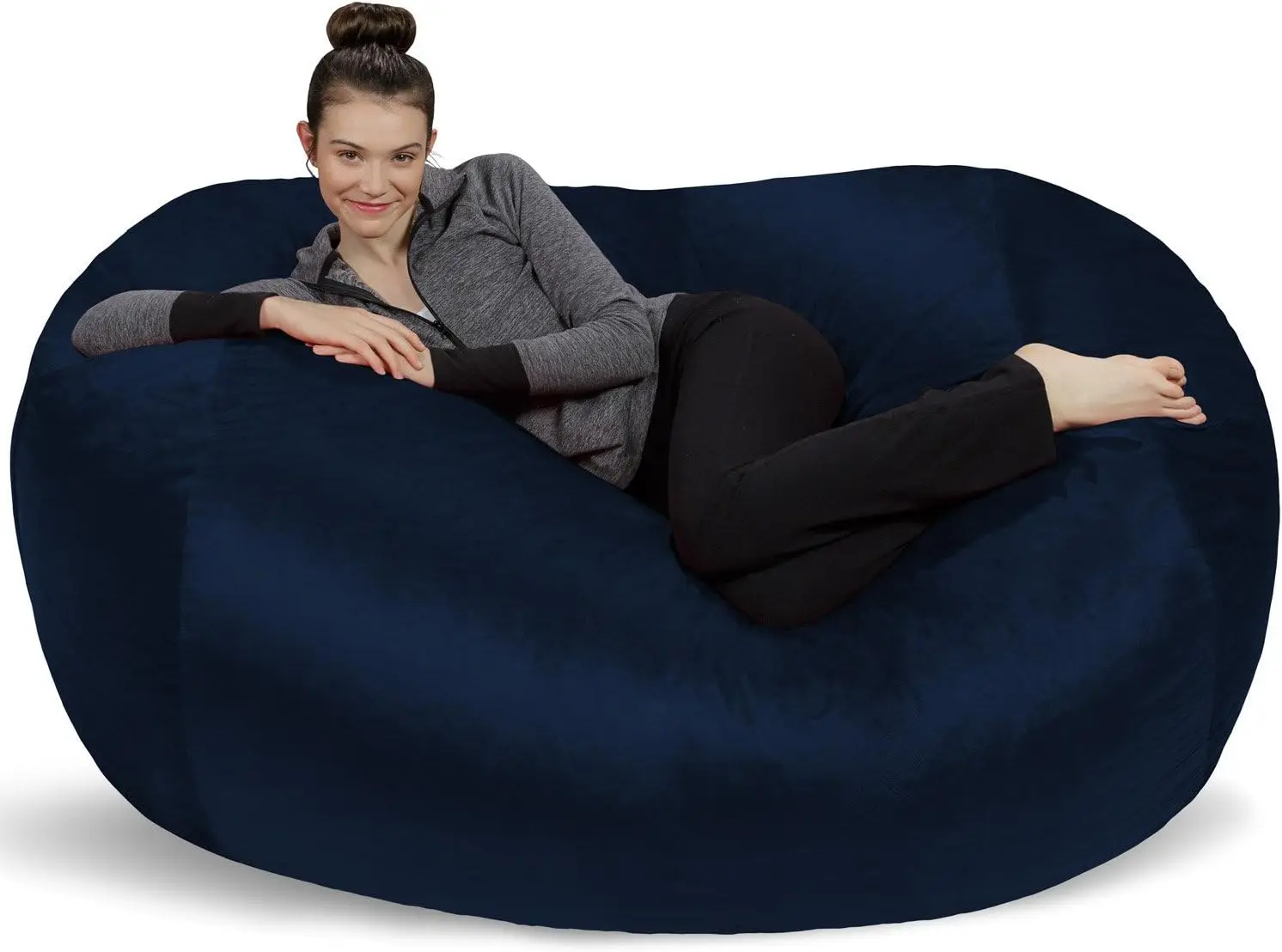 Sofa Sack Bean Bag Lounger - Plush Bean Bag Sofas With Super Soft Microsuede Cover - Xl Memory Foam Stuffed Lounger Chairs For