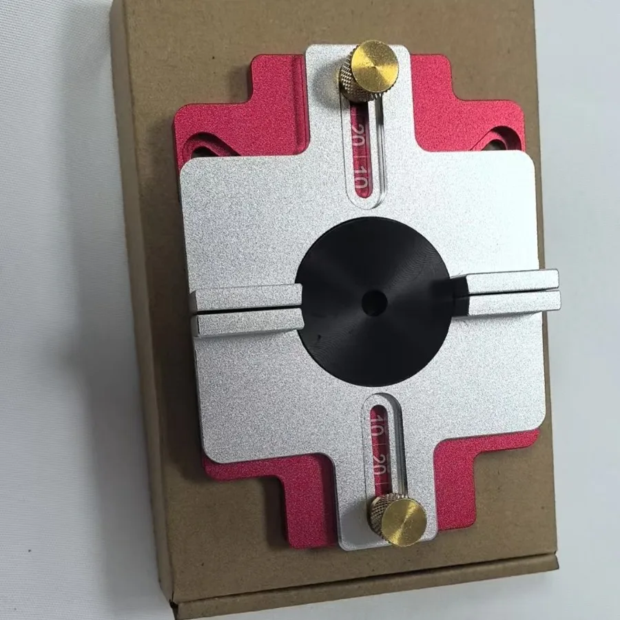 

Woodworking 2-in-1 Slotted Invisible Fastener Slotting Bracket Router Base Mortising Jig Trimmer Router Tool Fastening Bracket