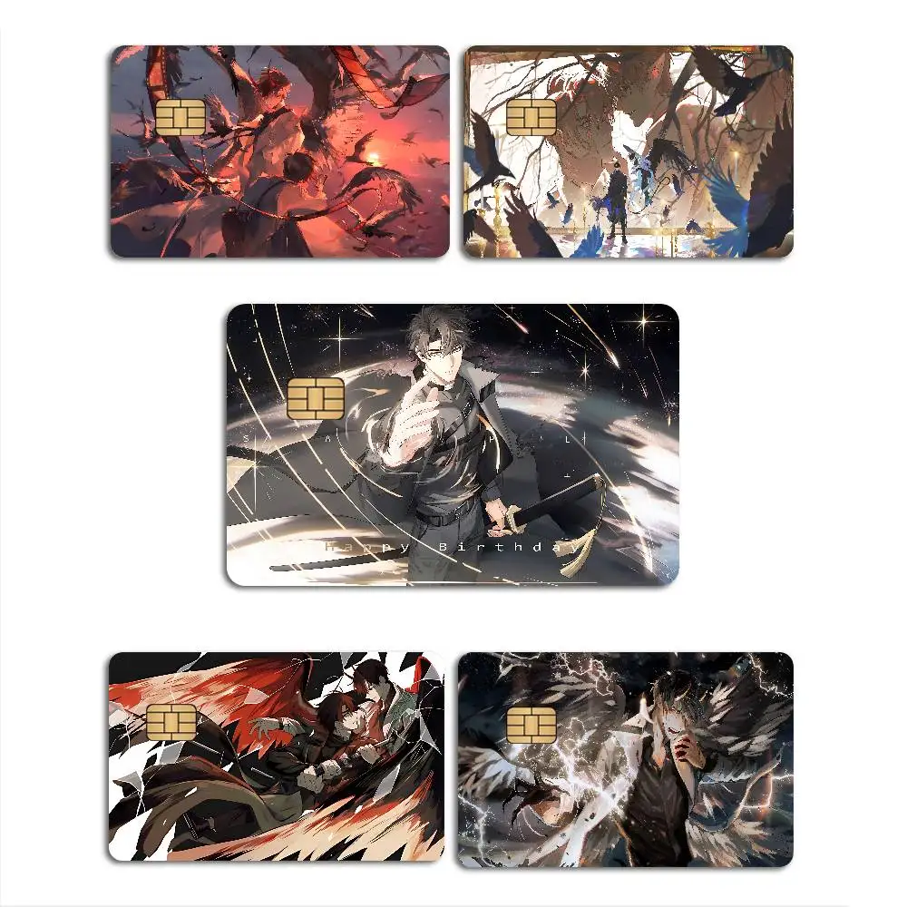 Anime Omniscient R-Reader V-Viewpoint Credit Card Skin Stickers No Adhesive Residue Water Proof for VISA Credit Card Subway