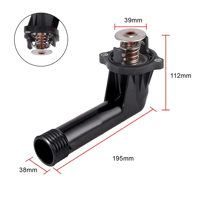 Cooling Thermostat Thermostat Assembly For BMW 3-ER E36 316 & Front Brake Pad Wear Sensor Fits For BMW E36 3 Series