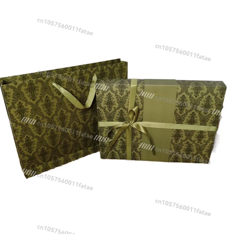 

Pajamas Underwear Gift Box Green Box Scarf Jacket Electric Skirt Packaging Birthday Gift