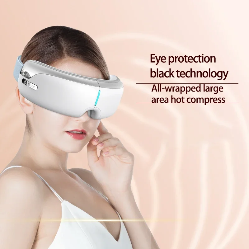 Eye Massager Air Pressure Vibration Hot Cold Eye Massager with Hot Compress Visual Eye Care Mask with Music