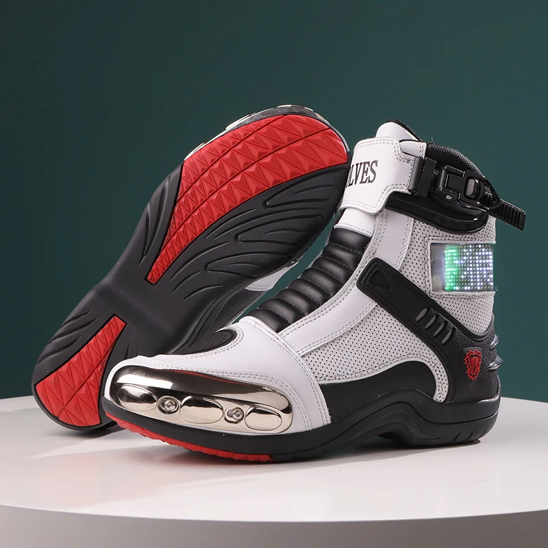 

Duty Wear-resistant Motorcycle Boots Anti-slip Outdoor Riding Shoes Men Adventure Touring Racing Footwear Brand Direct Sales