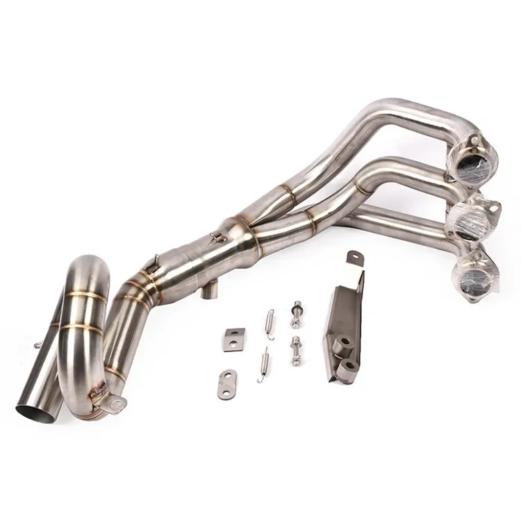 

Motorcycle MT09 FZ09 Titanium Alloy Front XSR900 Modified Middle Swing Blue Bending Front Exhaust