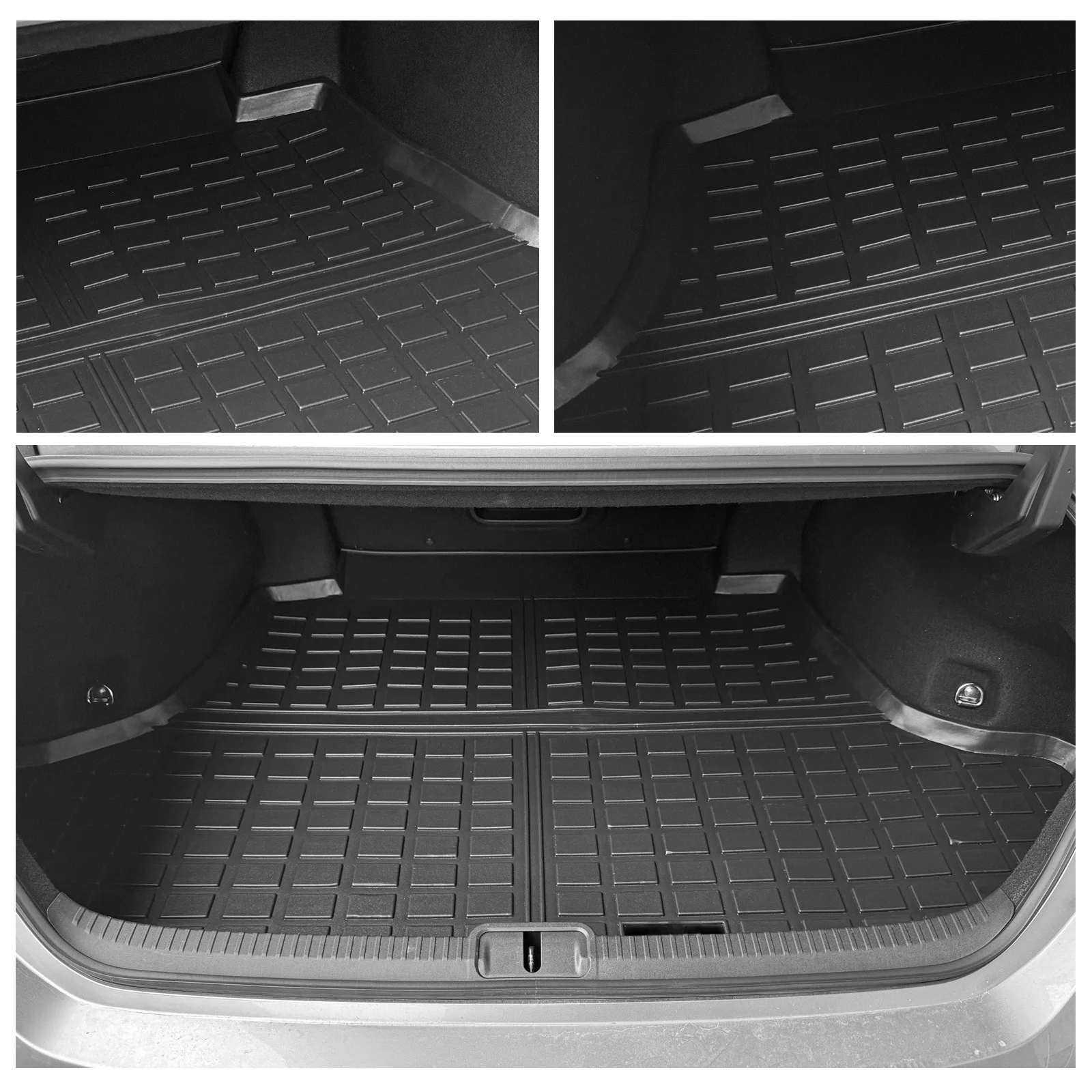 LHD For Hyundai Santa Fe 2024-2025 7 Seats TPE Floor Mats & Rear Trunk Mat Anti-Slip Dirt-Resistant Cargo Liner Set Accessories detail image 11