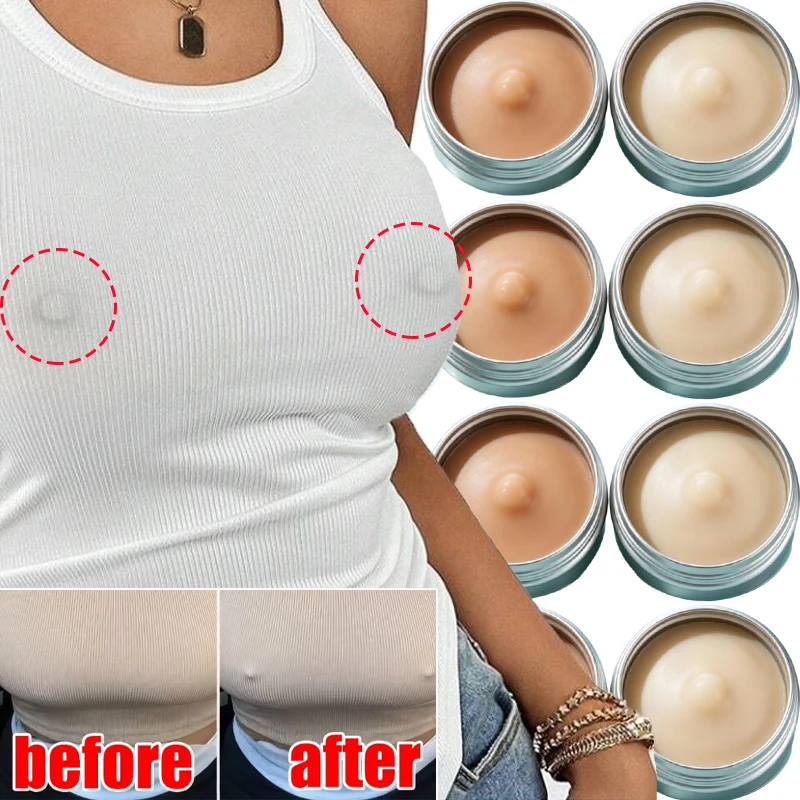 Ultra Thin Silicone Invisible Nipple Patch Reusable Waterproof and Traceless Circular Convex Point Design for Daily Wear