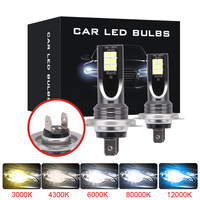 2Pcs H7 H4 LED Car Fog Light H11 H8 H9 H16JP H1 H3 Car Headlight Bulbs 9005 9006 Auto Driving Headlamp Lamps 6500K 12V 24V