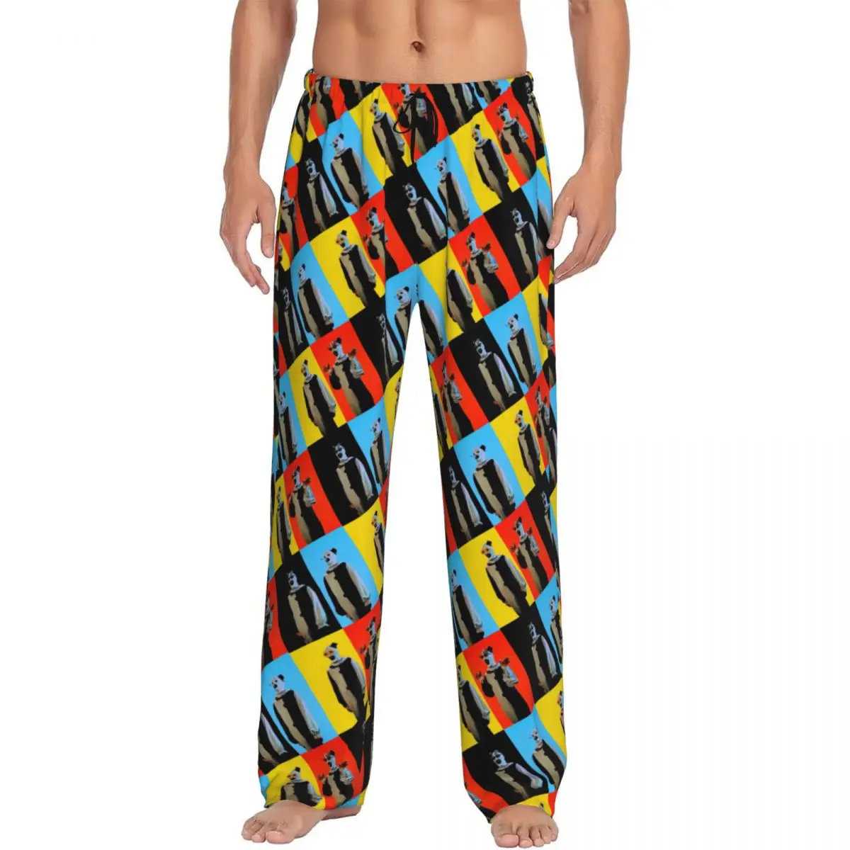 

Custom Men's T-Terrifiers Horror Movie Pajama Pants Print Sleep Sleepwear Bottoms with Pockets