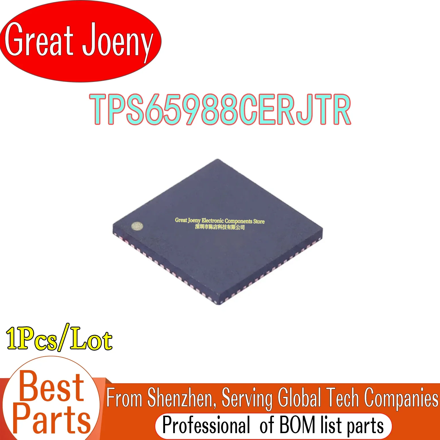 

(1piece) 100% New TPS65988CERJTR TPS65988CE TPS65988 TPS65988-CE PTPS65988CE QFN-56 Chipset Bulk Best Price