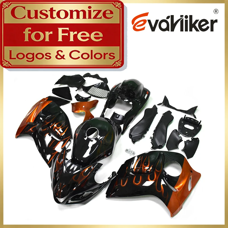 ABS Injection Body Fairing For GSXR1300 2008-2020 orange flames08 09 10 11 12 13 14 15 16 17 18 19 20 Motorcycle Plastic Fairing