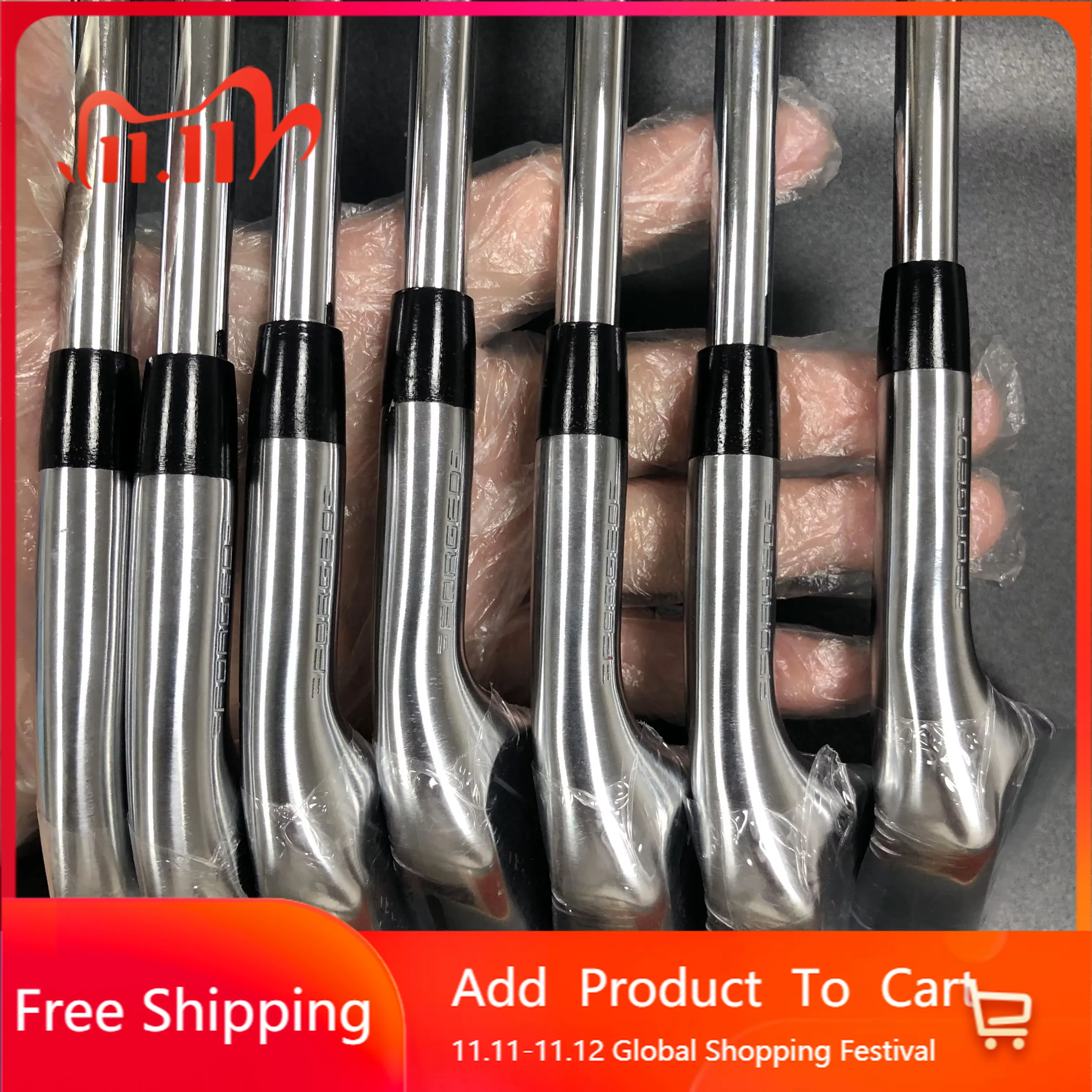 STLF 2025 جديد نادي الغولف الحديد مجموعات المكاوي اليد اليمنى 4-P جولف شفرة فولاذية مقاومة للصدأ مزورة مكاوي رؤساء النوادي الكاملة مع رمح و #1