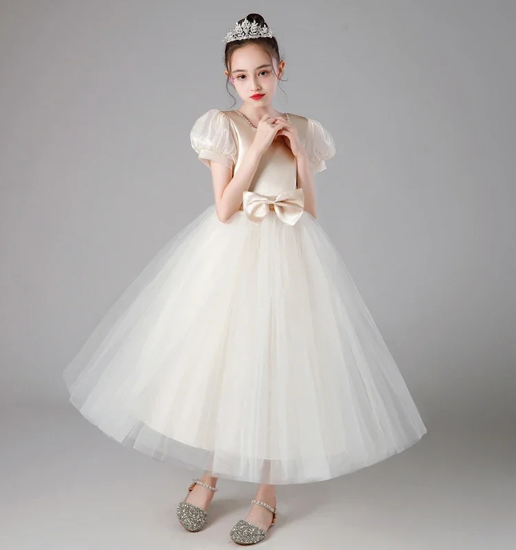 Students Chorus Dresses Collective Poetry Recitation Competition Stage Performance Clothes Puffy Princess Dress Long Dresses