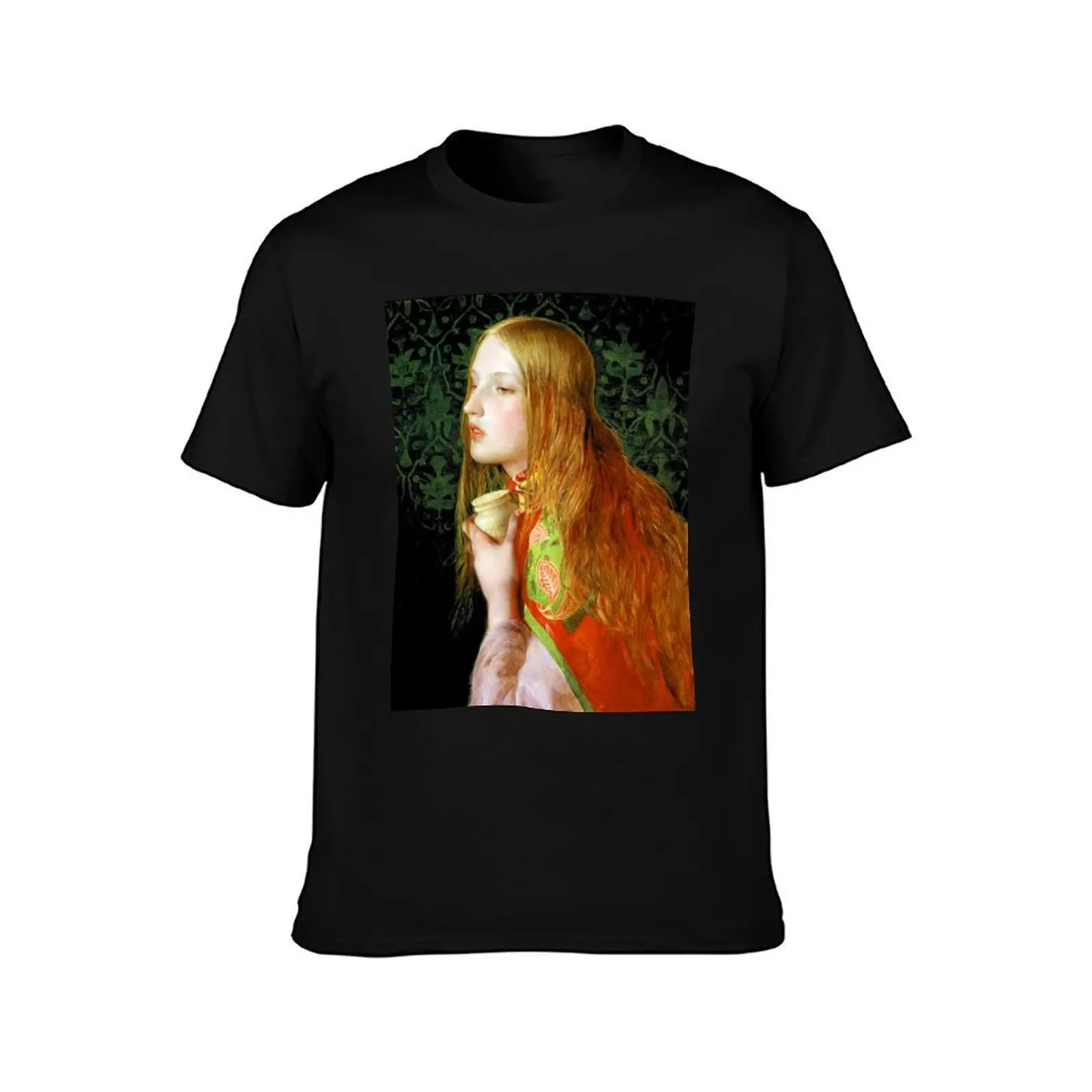 Mary Magdalene - Frederick Sandys T-Shirt Retro Style Print Casual Top T-Shirt
