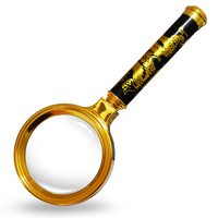 Dragon Pattern 10X Portable Handheld Magnifier Gift Jewelry Reading Magnifier Suitable for Reading Books Observing Insects